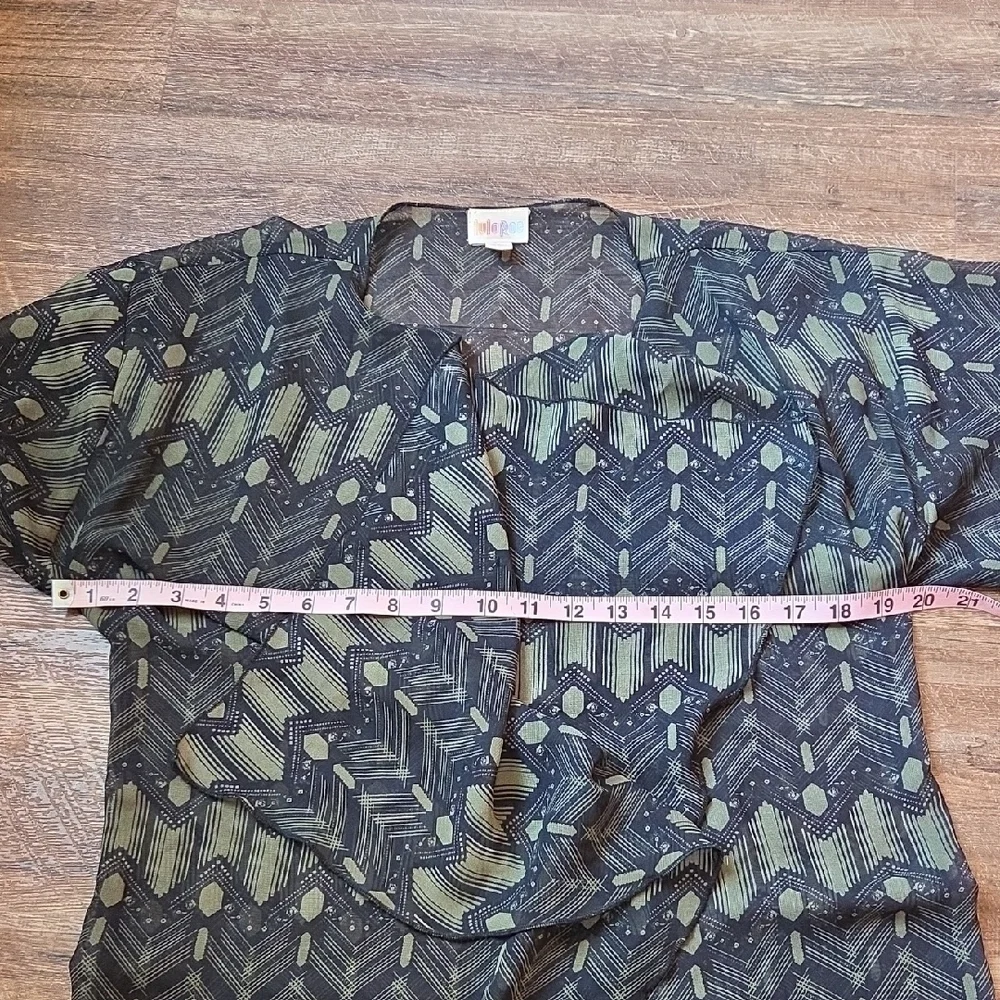 LuLaRoe Sheer Black Kimono